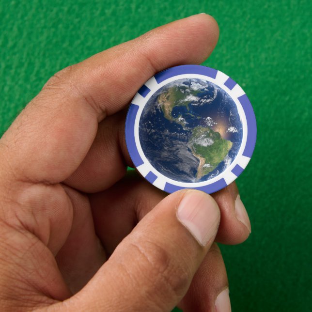 Fichas De Póquer Tierra (Mano)