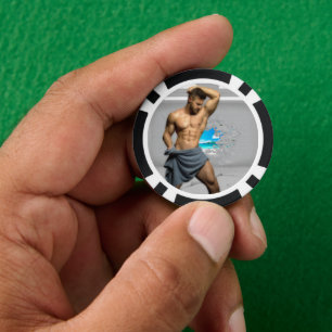 Fichas De Póquer Toalla de hombre de SlipperyJoe rota pared de ladr