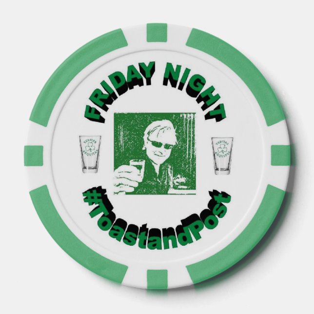 Fichas De Póquer #ToastandPostPoker Chip (Anverso)