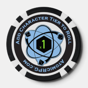 Fichas De Póquer Token de jugador del sistema RPG atómico +1