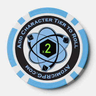 Fichas De Póquer Token de jugador del sistema RPG atómico +2