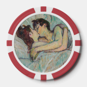 Fichas De Póquer Toulouse-Lautrec - En la cama, el beso