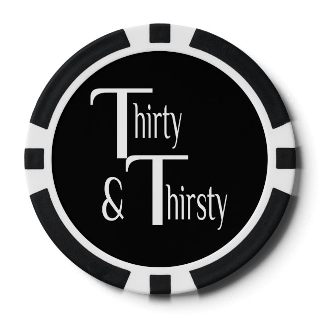 Fichas De Póquer Treinta y Treinta (Anverso)