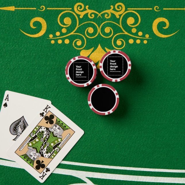 Fichas De Póquer Tu Diseño Aquí (Mesa de póquer (pila))