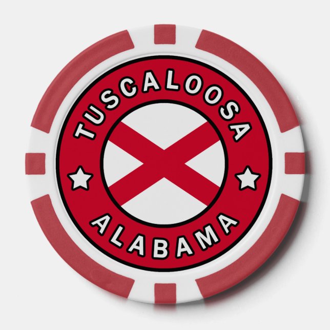 Fichas De Póquer Tuscaloosa Alabama (Anverso)