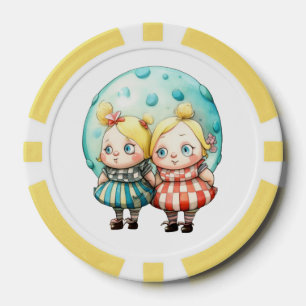 Fichas De Póquer Tweedledee y Tweedledum