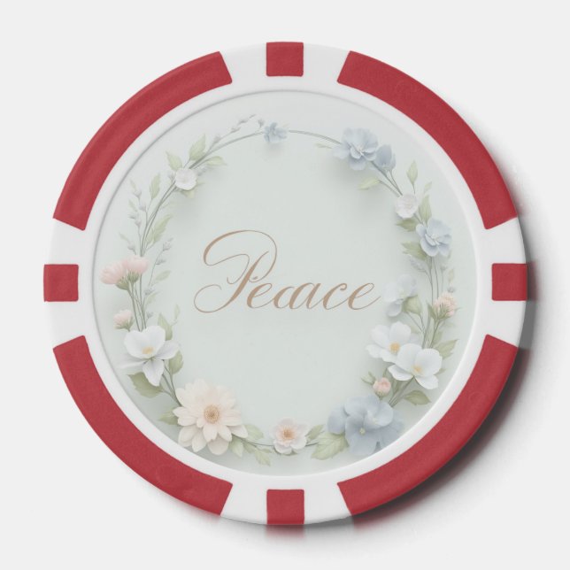 Fichas De Póquer Un producto con un diseño de "paz" (Anverso)