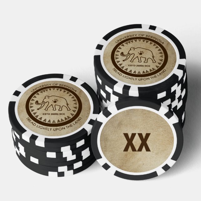 Fichas De Póquer Universidad de Beringia Mammoth Seal (Pila)