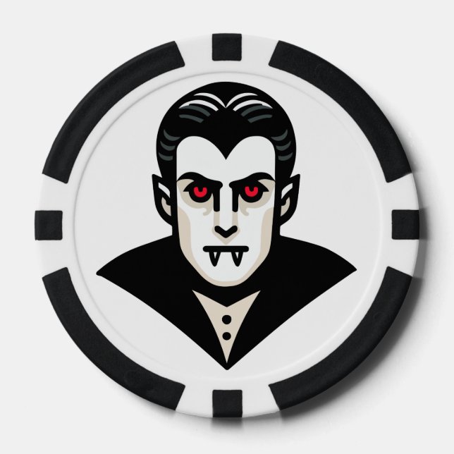 Fichas De Póquer Vampire Casino of the Damned Poker Chip (Anverso)