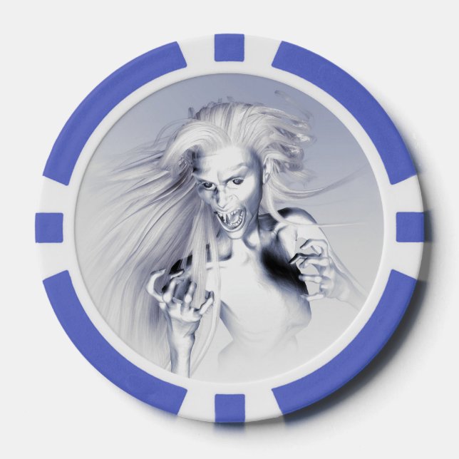 Fichas De Póquer Vampiro de hielo (Anverso)