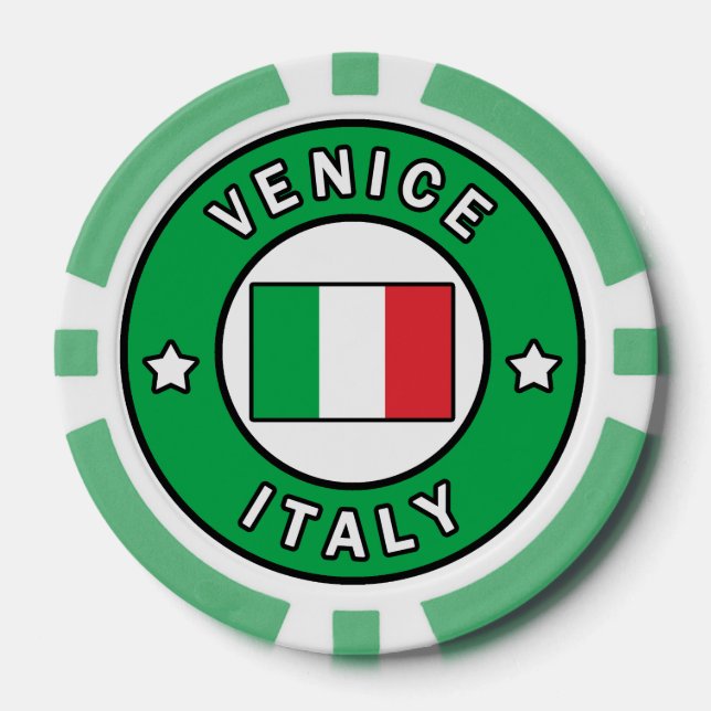 Fichas De Póquer Venecia Italia (Anverso)