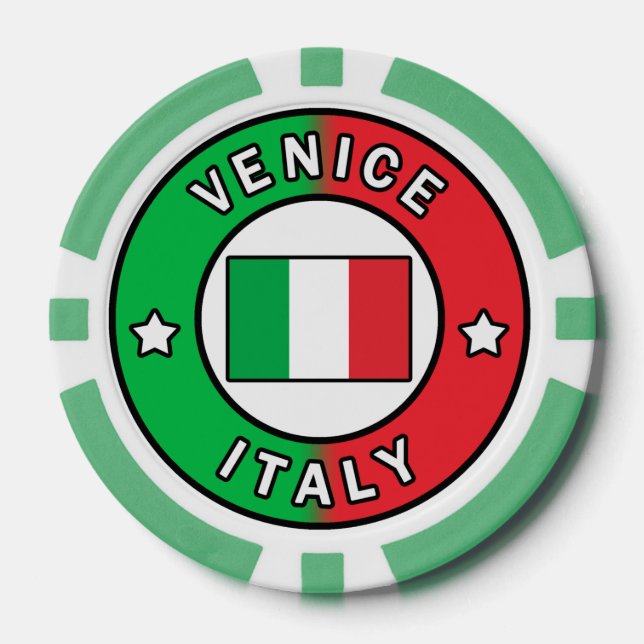 Fichas De Póquer Venecia Italia (Anverso)
