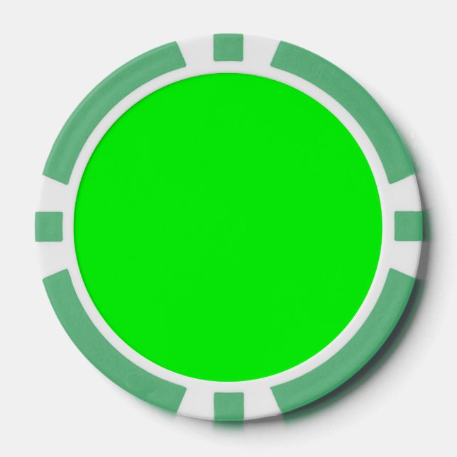Fichas De Póquer Verde (Anverso)