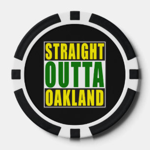 Fichas De Póquer Verde recto de Outta Oakland