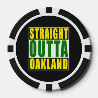 Fichas De Póquer Verde recto de Outta Oakland