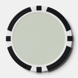 Fichas De Póquer Verde Susurro Color Sólido