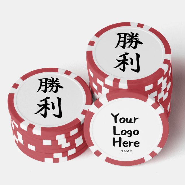 Fichas De Póquer VICTORIA (Shori) Kanji Japonés (Pila)