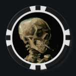 Fichas De Póquer Vincent van Gogh - Calavera con cigarrillo en llam<br><div class="desc">Cabeza de un Skeleton con un cigarrillo en llamas / Calavera con cigarrillo en llamas / Crane de squelette fumant une cigarrillo - Vincent van Gogh,  1885</div>