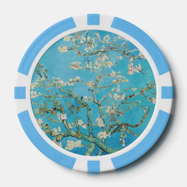 Fichas De Póquer Vincent van Gogh - Flor de Almendro (Anverso)