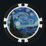 Fichas De Póquer Vincent Van Gogh Starry Night Vintage Bella Artes<br><div class="desc">Vincent Van Gogh Starry Night Vintage Bella Artes Poker Chip</div>