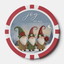 Fichas De Póquer Vintage Elves "Joy To All" Chip de póker