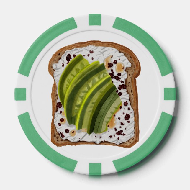 Fichas De Póquer Vocado de sándwich (Anverso)