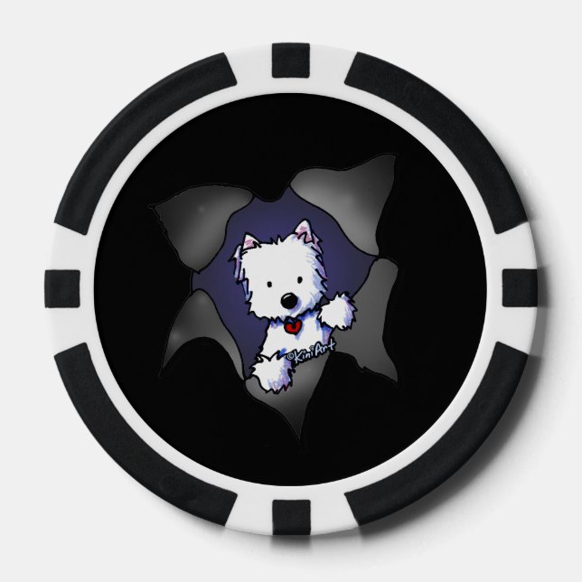 Fichas De Póquer Westie BLAST Black Poker Chips (Anverso)