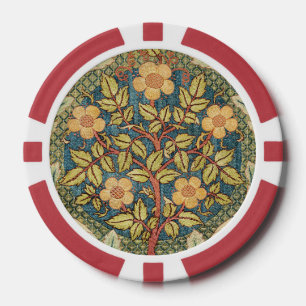 Fichas De Póquer William Morris Rosa Wreath Cushion Cover Classic