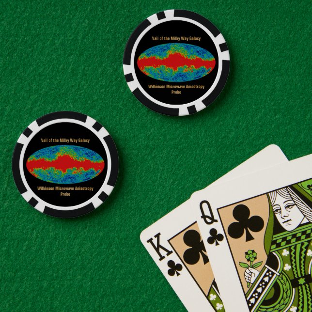 Fichas De Póquer WMAP, Valle de la Vía Láctea sobre el Universo (Mesa de Poker (Doble))