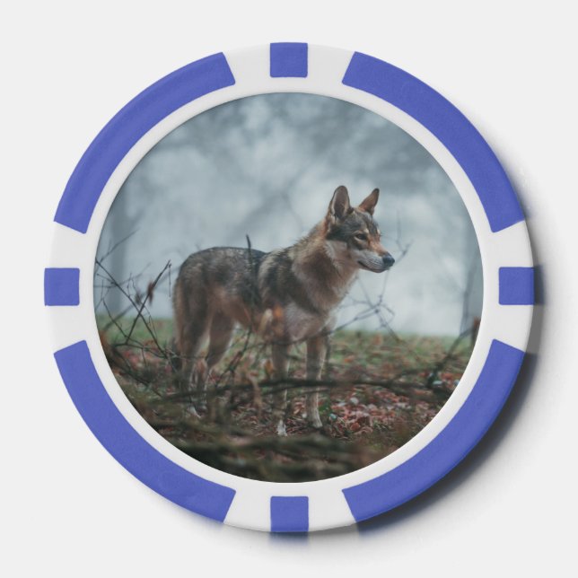 Fichas De Póquer Wolfdog (Anverso)
