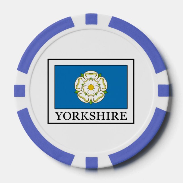 Fichas De Póquer Yorkshire County England (Anverso)