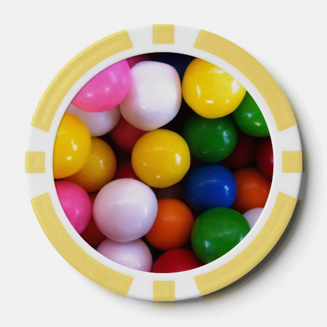 Fichas De Póquer Yummy Gumballs (Anverso)