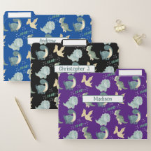 3 Cuadros dinosaurios azul morado negro 1 nombre o