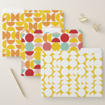 Círculo Bauhaus naranja y amarillo