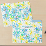 Fichero Flores de color azul y amarillo vivos y elegantes<br><div class="desc">Esta carpeta de personalizable está adornada con una vibrante impresión floral que llama la atención al instante. La impresión está compuesta por flores pintadas de forma artística en llamativos tonos azules y amarillos, esparcidas por la superficie contra un fondo blanco y nítido. Cada flor muestra pétalos y centros detallados, añadiendo...</div>