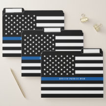 La policía delgada Línea Azul Bandera Estadouniden