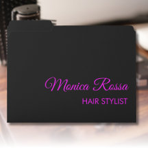 Moderno Elegante Profesional Simple Magenta Negro