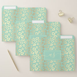 Fichero Monogramación de la impresión de Leopardo verde de