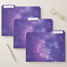Tema espacial Púrpura y Blanco