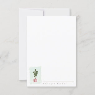 FIDDLE LEAF FIG Tarjeta de Nota de Estacionamiento