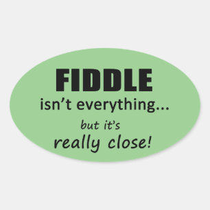 Fiddle no es todo Pegatina oval