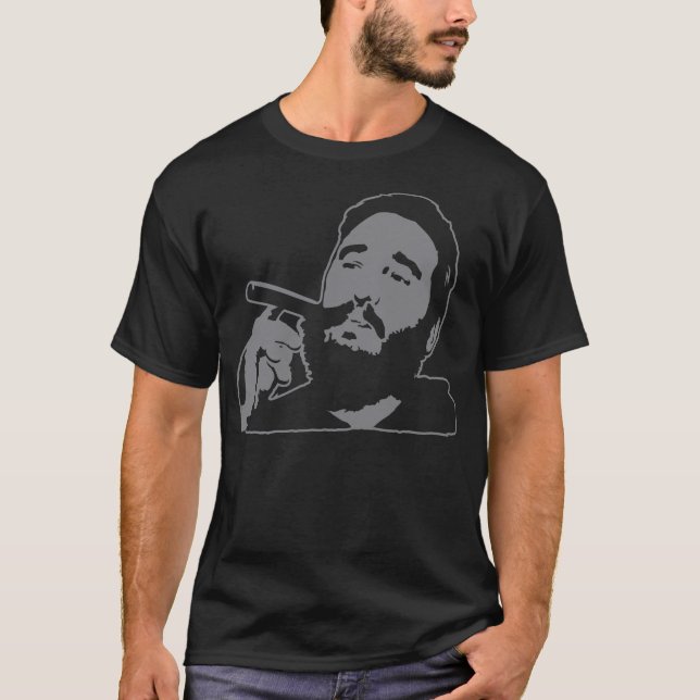 Fidel Castro con camiseta retrato de cigarro (Anverso)