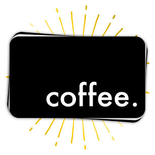 Fidelización café. tarjeta de sacador de la lealtad