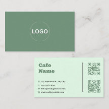 Conjunto de código QR de tarjeta de negocios de Ca