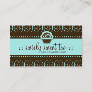 Fidelización De la turquesa 311 de Swirly del dulce tarjeta de