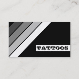 Fidelización el TATUAJE retro raya la tarjeta de la lealtad