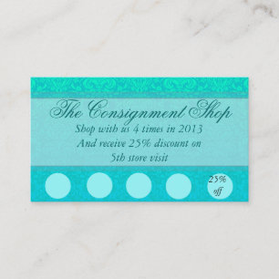 Fidelización Elegante tarjeta de descuento/ promoción