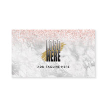 Elegante Tarjeta de Lealtad de Mármol L Logotipo S