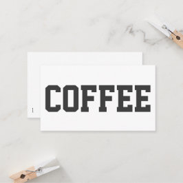 Fidelización Enorme texto negro en tarjeta de fidelidad de Whit