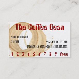 Fidelización La otra tarjeta de golpes del café